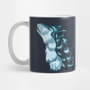 Howling Wolf Head Mug